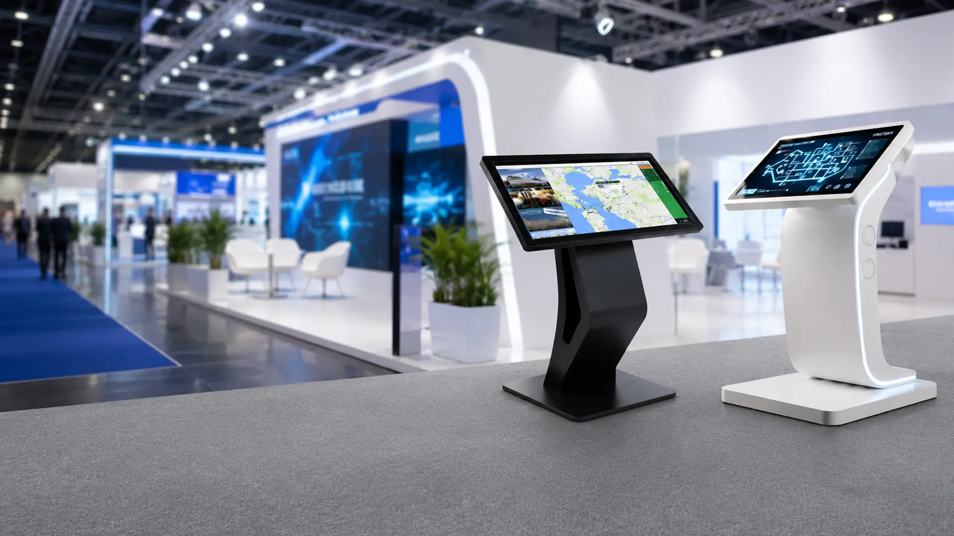 AI-powered Exhibition Touch Screen Kiosk for trade shows and events