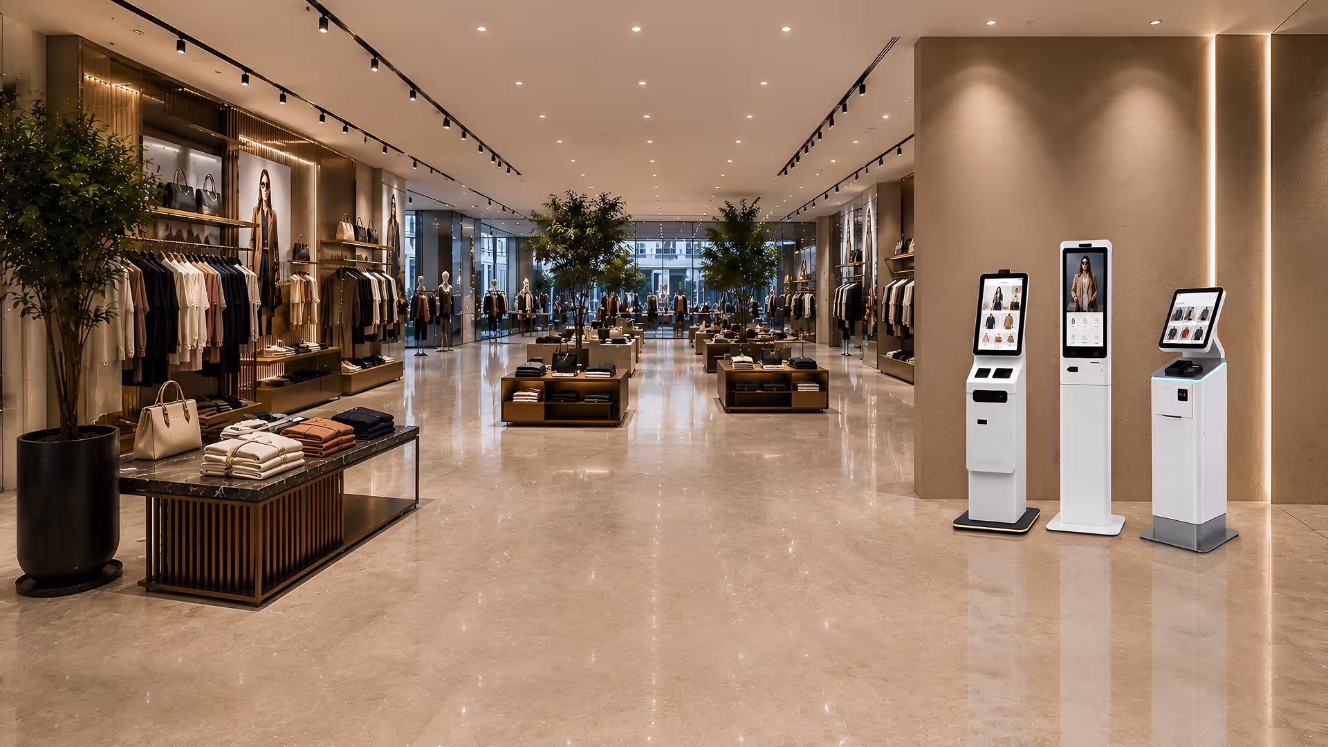 AI-powered Self Check-Out Touch Screen Kiosk for retail and supermarkets