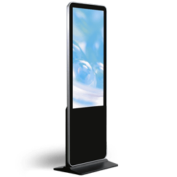 Outdoor-ready digital signage kiosk for high-visibility promotions