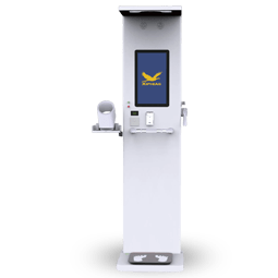 Healthcare Kiosk STK - Touchscreen telemedicine station patient check-in vital signs monitoring
