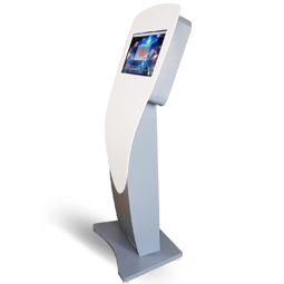 Standalone visitor and vendor management kiosk for reception areas